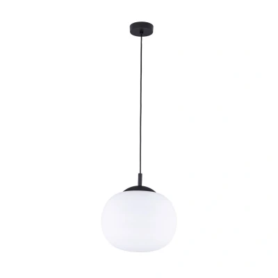 Image of TK Lighting Vibe pendant light, opal white glass, Ø 35 cm