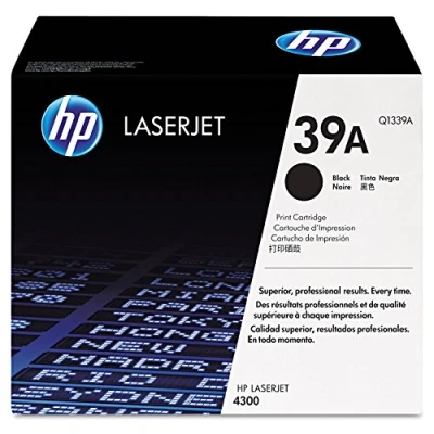 Image of Hp Hewlett Packard Black Laser Laserjet Toner Cartridge Q1339A 39A