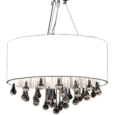 Image of vidaXL Chandelier with 85 Crystals White
