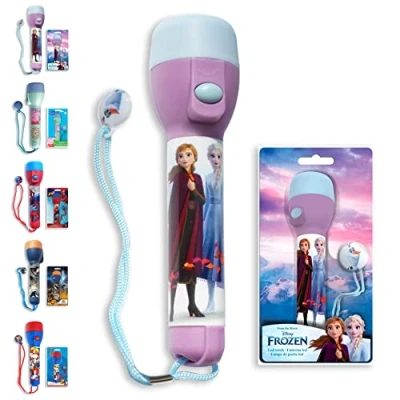 Image of SRV Hub Frozen LED Big Torch, Kids Night Light Torches Super Bright for Xmas, Birthday and Thanksgiving Gifts Plastic Flashlight Toy Gift 3+ Years Size 16cm