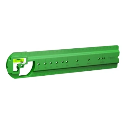 Image of Schneider Electric Multifix Air Marking Template and Spirit Level Green IMT35043