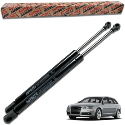 Image of AUTORCE 2 Pcs Rear Tailgate Boot Gas Struts Intended For Audi A6 Avant Estate 4F5 C6 And Allroad 4FH 2005 2011 Lift Support Shock Absorber System 650 (N) 490 MM 4F9827552B