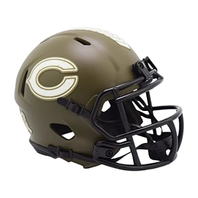 Image of Riddell Speed Mini Football Helmet SALUTE Chicago Bears