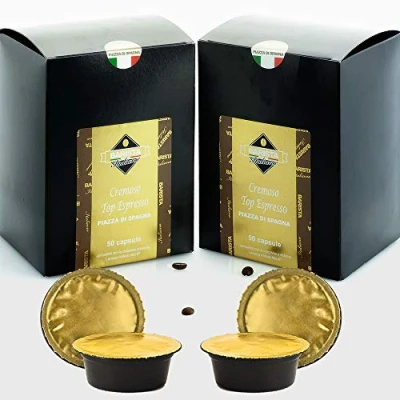 Image of Barista Italiano 100 Capsules Compatible with A Modo Mio Machines (CREMOSO TOP ESPRESSO)