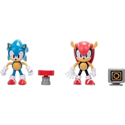 Image of Sonic The Hedgehog 4 inch Action Figures, Classic and Mighty