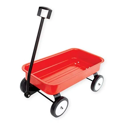 Image of Gamez Galore Red metal Pull Along Cart/Trailer,