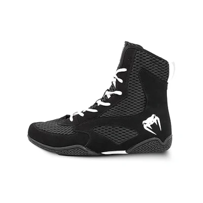 Image of Venum, Contender Boxing Shoes, Men&#039;s, 12.5, Black/White