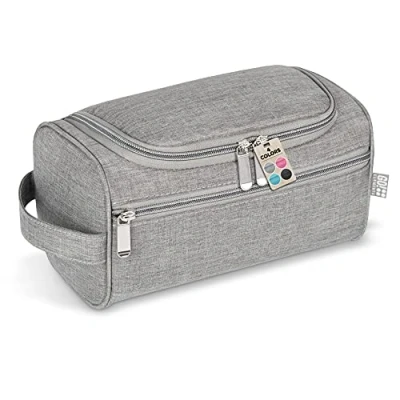Image of GO!elements® Smart Toiletry Bag Men &amp; Women Toilet for Hanging Cosmetic suitcases Hand Luggage Washing Travel Bag, Color:Grey