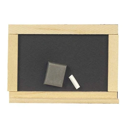 Image of Melody Jane Dolls House Blackboard Chalk Board Miniature School Study Office Accessory
