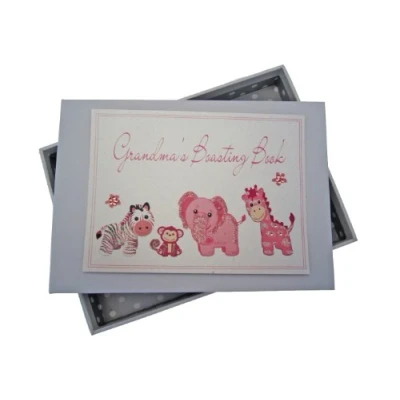 Image of White Cotton Cards Grandma&#039;s Boasting Book Photo Album (Tiny, Pink)