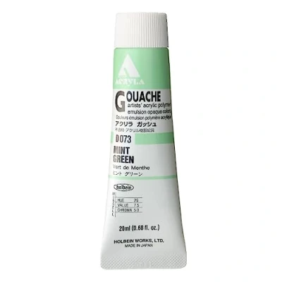Image of Holbein Acryla Gouache Mint Green (A) 20ml