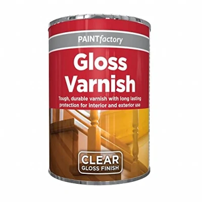 Image of AlezyB 300ml Tin Paint 1 x Gloss Varnish l, Professional Finish Paint, Wood Colour Long Lasting Protection for Interior and Exterior