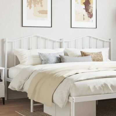 Image of vidaXL Metal Headboard White 200 cm