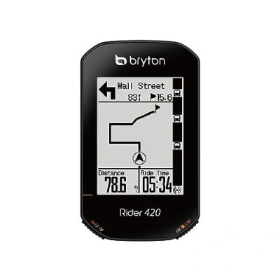 Image of Bryton Unisex Rider 420e Gps Cycle Cycling Computer, Black, 83.9x49.9x16.9 UK