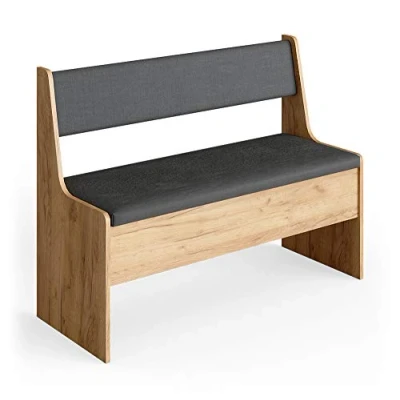 Image of Vicco Dining room corner bench Roman, Sand/Anthracite, 106 x 42 cm