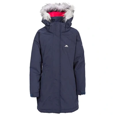 Image of Trespass Girl&#039;s Fame Tp50 Jacket, Navy, 3 4 Years UK