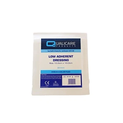Image of Qualicare Low Adherent Dressing (Pack of 100) 10cm x