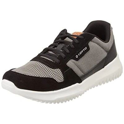 Image of Lotto Men&#039;s CITYRIDE AMF Smart MSH Oxford Flat, Nero e Grigio, 10.5 UK