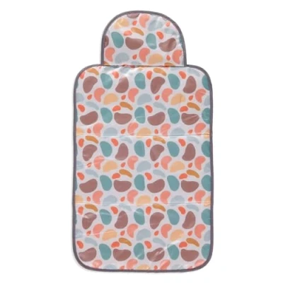 Image of ebebek Baby plus Wipeable Nappy Changing Mat Waterproof, Raised Padded Sides for Babies A Perfect, Practical Pillow Your Children&#039;s Room with Its Easy to Wipe Feature (Multicolour)