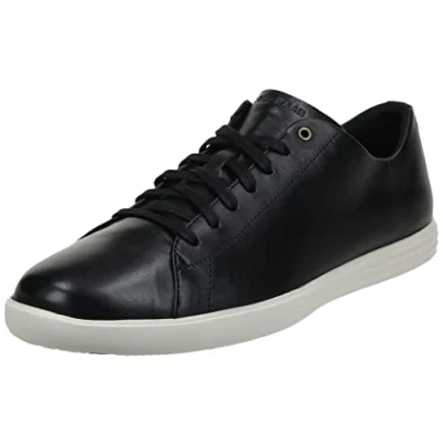 Image of Cole Haan Men&#039;s Grand Crosscourt Trainers, Black Lthr White Black, 8 UK