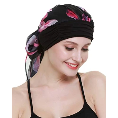 Image of FocusCare Breast Cancer Turbans for Women Headwrap Scarves Chemotherapy Hats Chemo Headwear