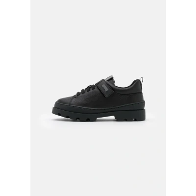 Image of Camper Brutus KIDS Touchstrap shoes for kids, Size: 9.5K, Black Leather