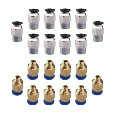 Image of CESFONJER PC4 M6 Pneumatic Air Straight Quick Fitting (Pack of 10pcs), M10 for Push V6 Connector Extruder 3D Printer