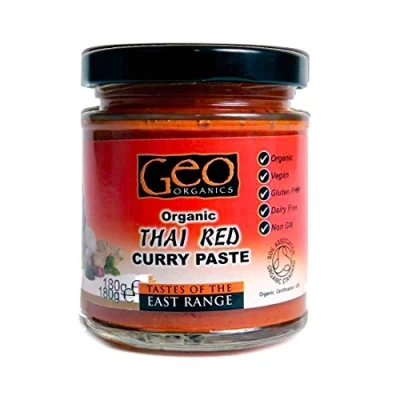 Image of Geo Organics Thai Red Curry Paste OG 1 x 180g