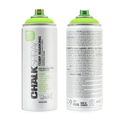 Image of Montana Cans Chalk Spray Paint GREEN Temporary Marking Eco Friendly