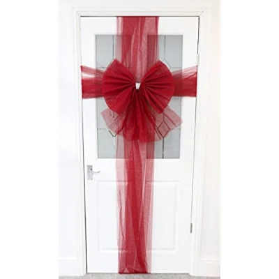 Image of Christmas Concepts® DIY Decorative Door Bow With Diamante Decoration Wedding/Parties/Christmas (Wine)