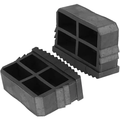 Image of Ladder Feet, 4pcs Rubber Non Slip Replacement Feet for Step Extension Black
