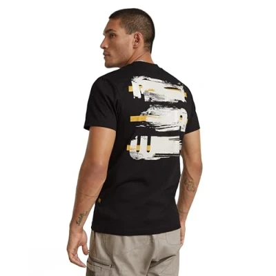 Image of G STAR Raw Men&#039;s Painted Back Gr R T Shirt, Black (Dk D24684 c336 6484), S