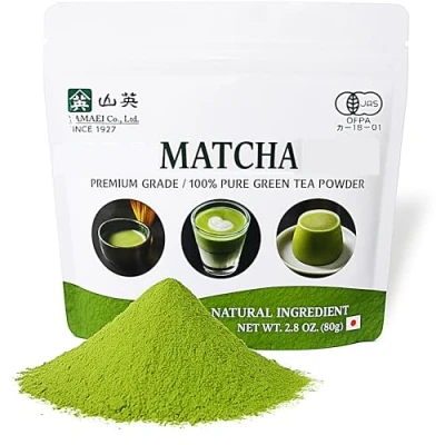 Image of YAMAEI Matcha Powder, Japanese Green Tea, 80g, Culinary Premium Grade, Use for Latte, Cooking