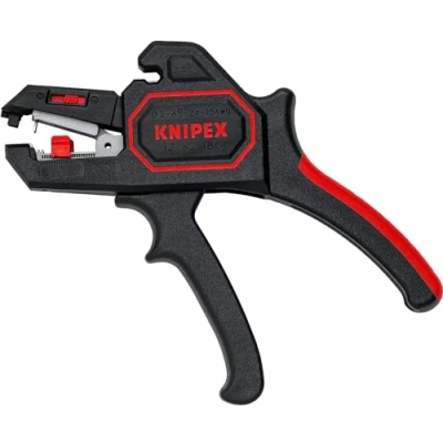 Image of KNIPEX Automatic Insulation Stripper, in Blister, 0.2 6 mm², with Fine Adjustment, Adjustable Length Stop, Wire 12 62 180 SB