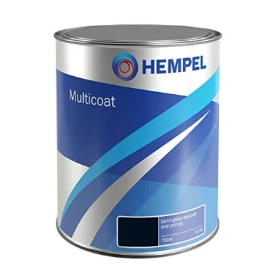 Image of Hempel Multicoat Black 750ml Boat Paint Topcoat