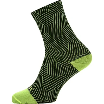 Image of GORE WEAR ACCESSORIES C3 Mid SOCKS, Neon Yellow/black, 41 43 EU