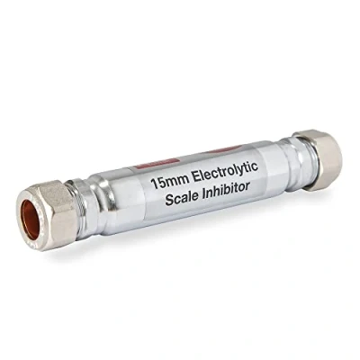 Image of 15mm Scale Inhibitor for Central Heating Boiler or Whole Home Inline Electrolytic Limescale Reducer WRAS Approved 10 Year Guarentee Compression Fitting