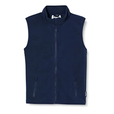 Image of Playshoes Unisex Kid&#039;s Fleece Weste Gilet, Blue (Navy), 86