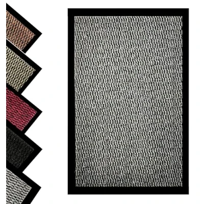 Image of Pagnanno. Dirt Trapper Door Mat Indoor/Outdoor non slip Washable Barrier Mat, Heavy Duty Entrance Rug Shoes Scraper, Super Absorbent Front Doormat Carpet (Grey, 60x180cm (Pack of 1))