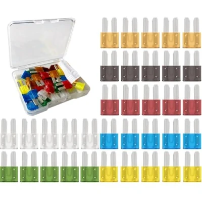 Image of Gebildet Micro2 35pcs 12V 24V Automotive Fuse Assortment Pack (Set of Blade Fuses + Puller)5A/7.5A/10A/15A/20A/25A/30A Each for 5pcs