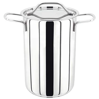 Image of Judge JA20 Vegetable Steamer Cooking Pot, 14cm, Stainless Steel Food with Pan &amp; Lid, Dishwasher Safe Cookware 25 Year Guarantee