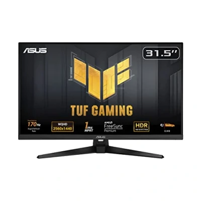 Image of ASUS TUF Gaming VG32AQA1A 31.5 inch WQHD Monitor 170Hz, 1ms GtG, FreeSync Premium &amp; G Sync compatible, DisplayHDR 400 Fast IPS Panel, 16/9, 2560x1440, DP, HDMI, USB, Ergonomic, Speaker