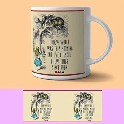 Image of Alice in Wonderland Mug I knew who was this morning