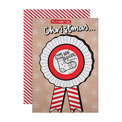 Image of Hallmark Christmas Card Crayola Colour Me In Rosette Attachment Design