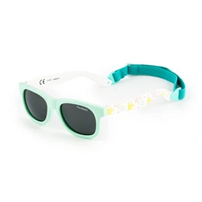 Image of Kiddus Baby Sunglasses girl &amp; boy from 8 months. Polarized UV400 Protection CAT 4. BPA Free, Flexible legs. Designed in Barcelona