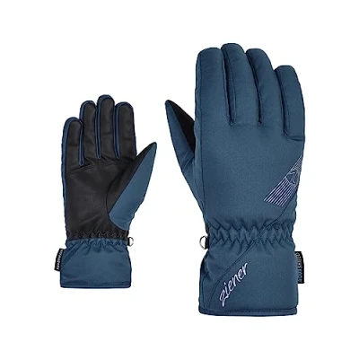 Image of Ziener Women&#039;s KORENA Ski Gloves/Winter Sports Waterproof, Breathable, Hale Navy, 8
