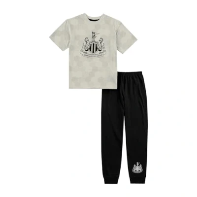 Image of Newcastle United F.C. Boys Pyjamas Pjs for Football Gifts Official Merchandise Clothing Nightwear 7 8 years Black