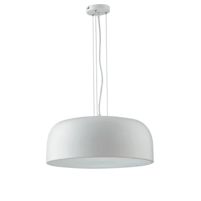 Image of Bistrot Dome Ceiling Pendant, White, E27