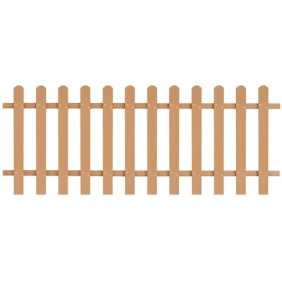 Image of vidaXL Picket Fence WPC 200x80 cm