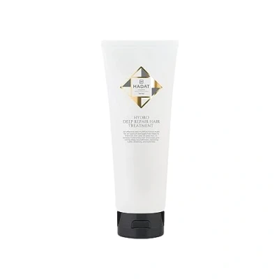 Image of Hadat Hydro Deep Repair hair Treatment, 250 ml: restores, moisturises and protects damaged with macadamia oil hydrolysed collagen.